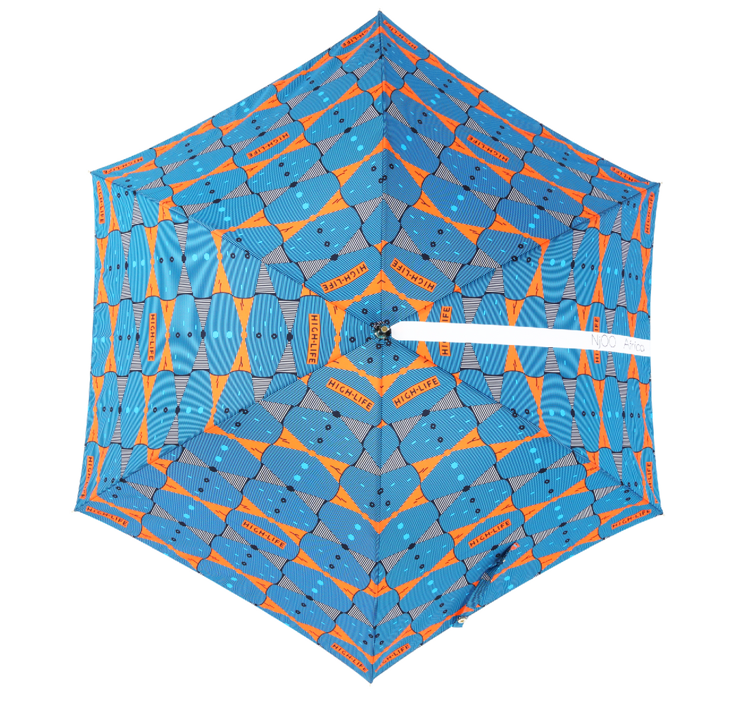 【送料無料】雨傘 NAU-019.水色✖️リボン