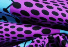 画像をギャラリービューアに読み込む, アフリカ布〈90cm単位〉NAT-019 水色✖️紫eyes
